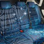 New Zealand Matariki Back Car Seat Cover Taniko Aramoana With Maori Galaxy Sky Night