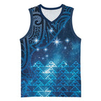 New Zealand Matariki Basketball Jersey Taniko Aramoana With Maori Galaxy Sky Night - Aussie Hoodie