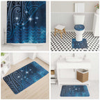 New Zealand Matariki Bathroom Set Taniko Aramoana With Maori Galaxy Sky Night - Aussie Hoodie
