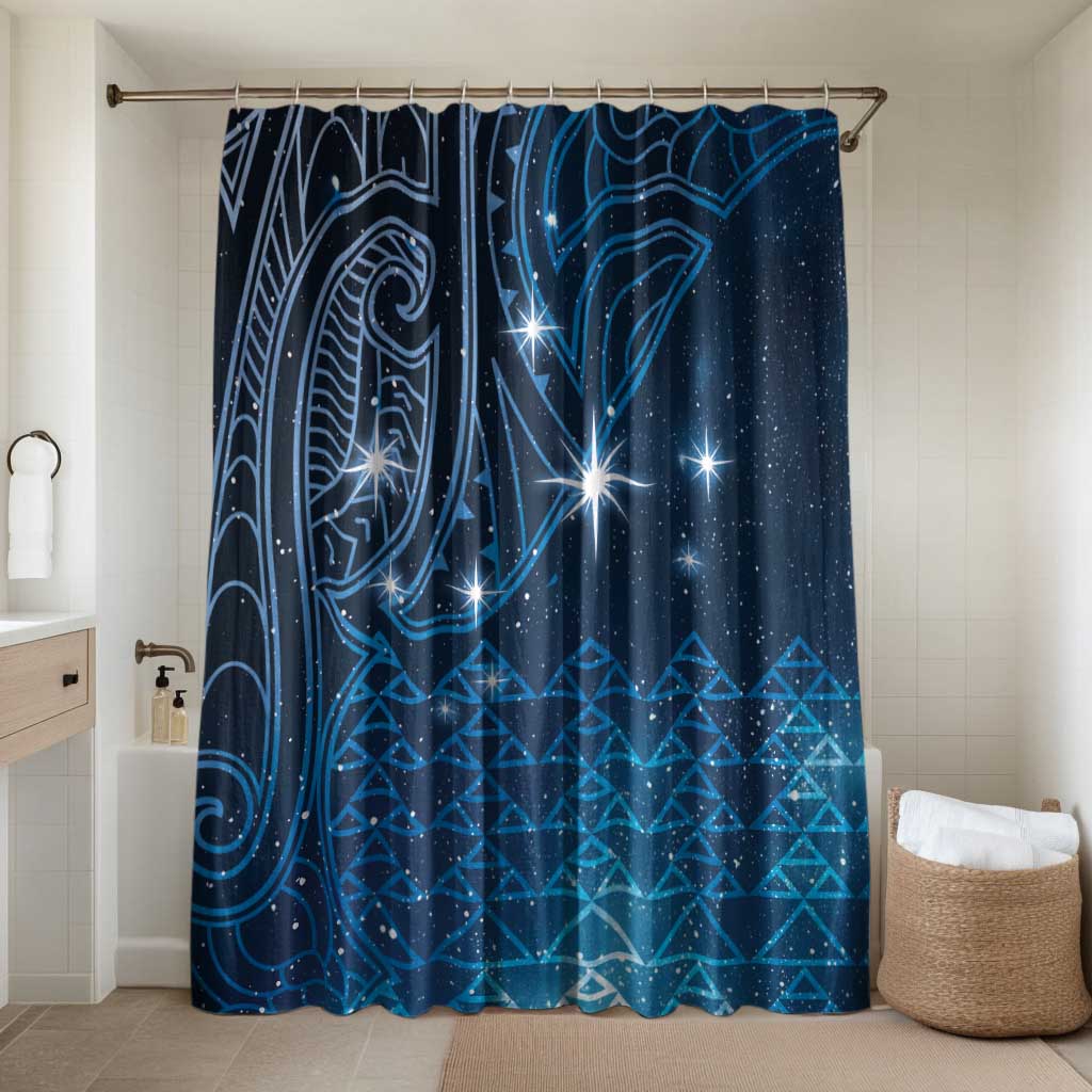 New Zealand Matariki Bathroom Set Taniko Aramoana With Maori Galaxy Sky Night - Aussie Hoodie