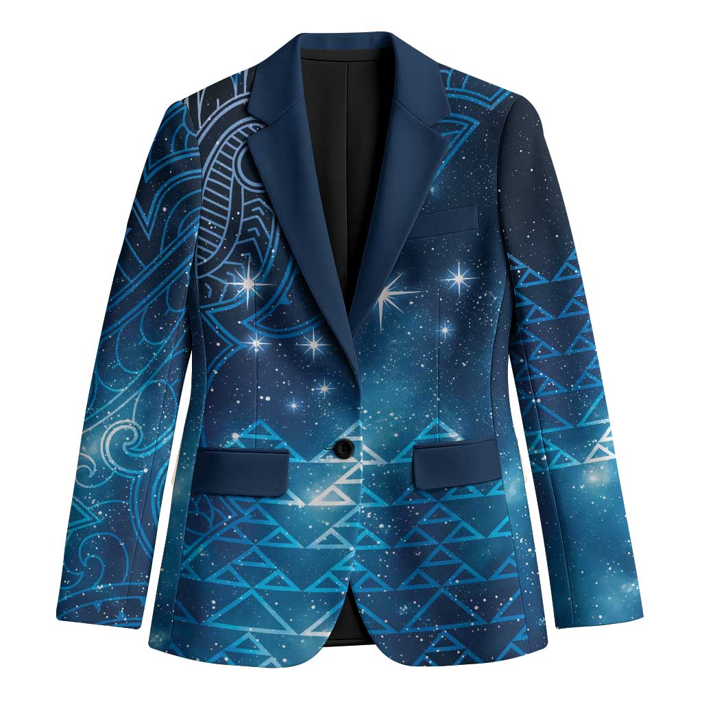 New Zealand Matariki Blazer Taniko Aramoana With Maori Galaxy Sky Night - Aussie Hoodie