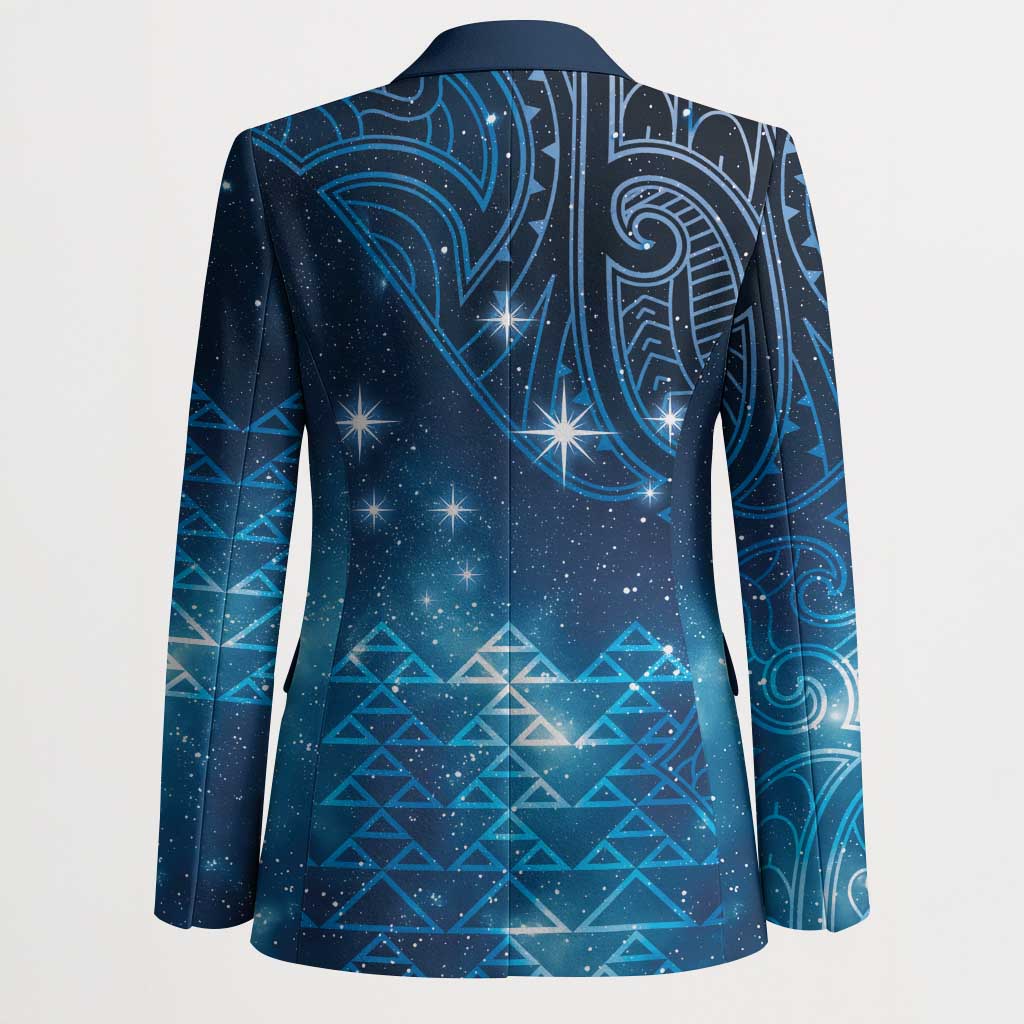 New Zealand Matariki Blazer Taniko Aramoana With Maori Galaxy Sky Night - Aussie Hoodie