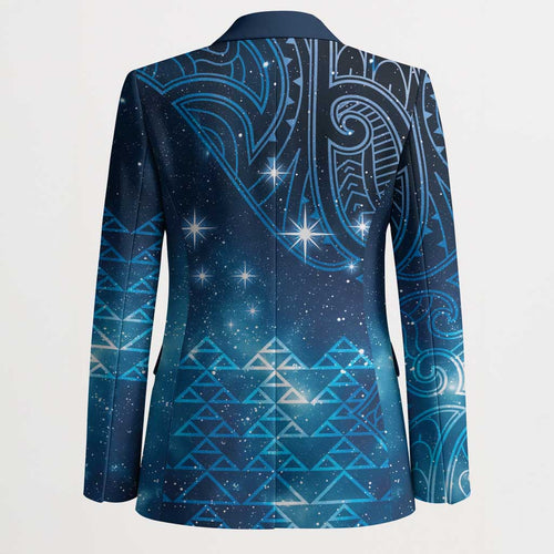 New Zealand Matariki Blazer Taniko Aramoana With Maori Galaxy Sky Night - Aussie Hoodie