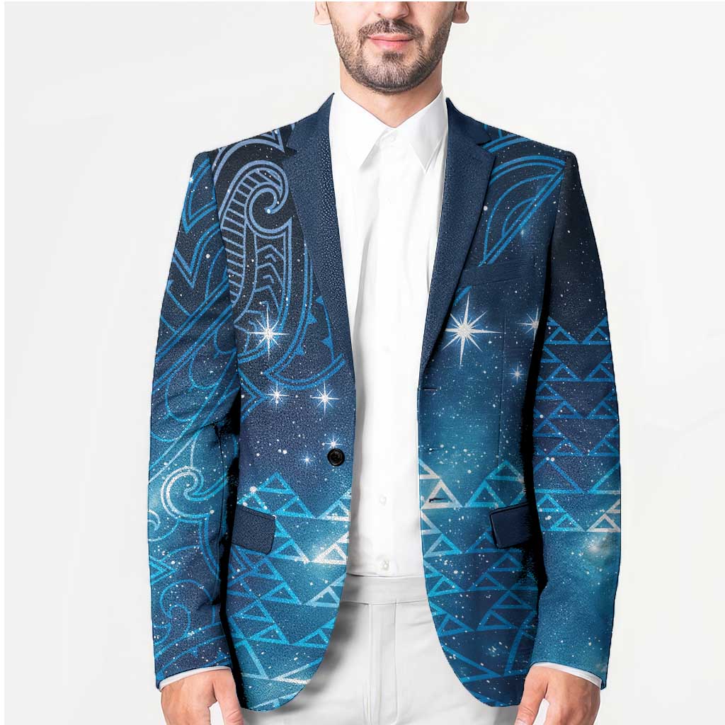 New Zealand Matariki Blazer Taniko Aramoana With Maori Galaxy Sky Night - Aussie Hoodie