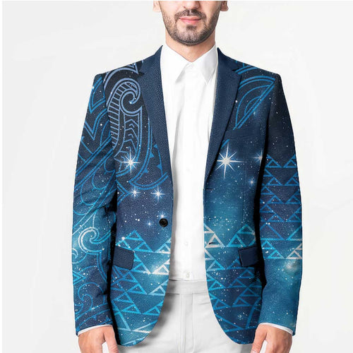 New Zealand Matariki Blazer Taniko Aramoana With Maori Galaxy Sky Night - Aussie Hoodie