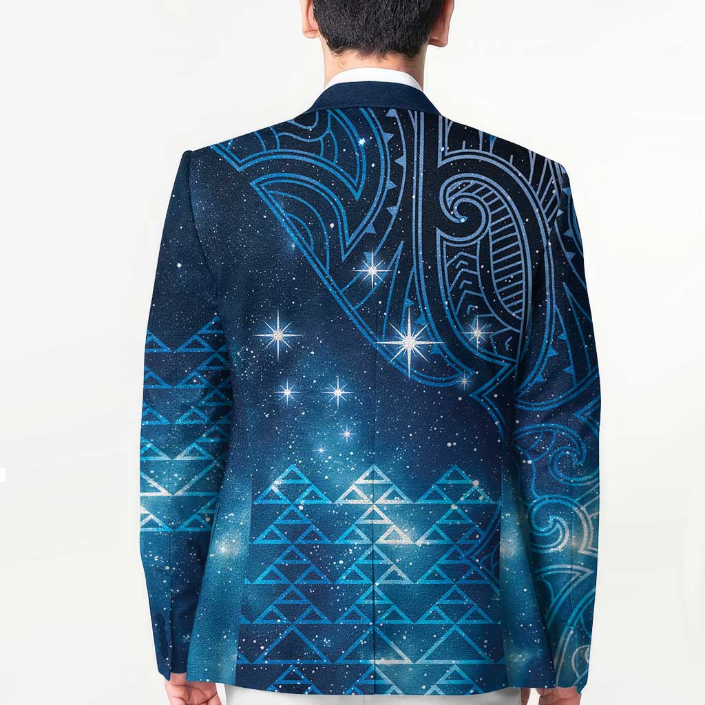 New Zealand Matariki Blazer Taniko Aramoana With Maori Galaxy Sky Night - Aussie Hoodie