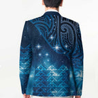 New Zealand Matariki Blazer Taniko Aramoana With Maori Galaxy Sky Night - Aussie Hoodie