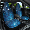 New Zealand Matariki Car Seat Cover Taniko Aramoana With Maori Galaxy Sky Night