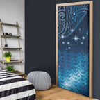New Zealand Matariki Door Cover Taniko Aramoana With Maori Galaxy Sky Night - Aussie Hoodie