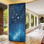 New Zealand Matariki Door Cover Taniko Aramoana With Maori Galaxy Sky Night - Aussie Hoodie