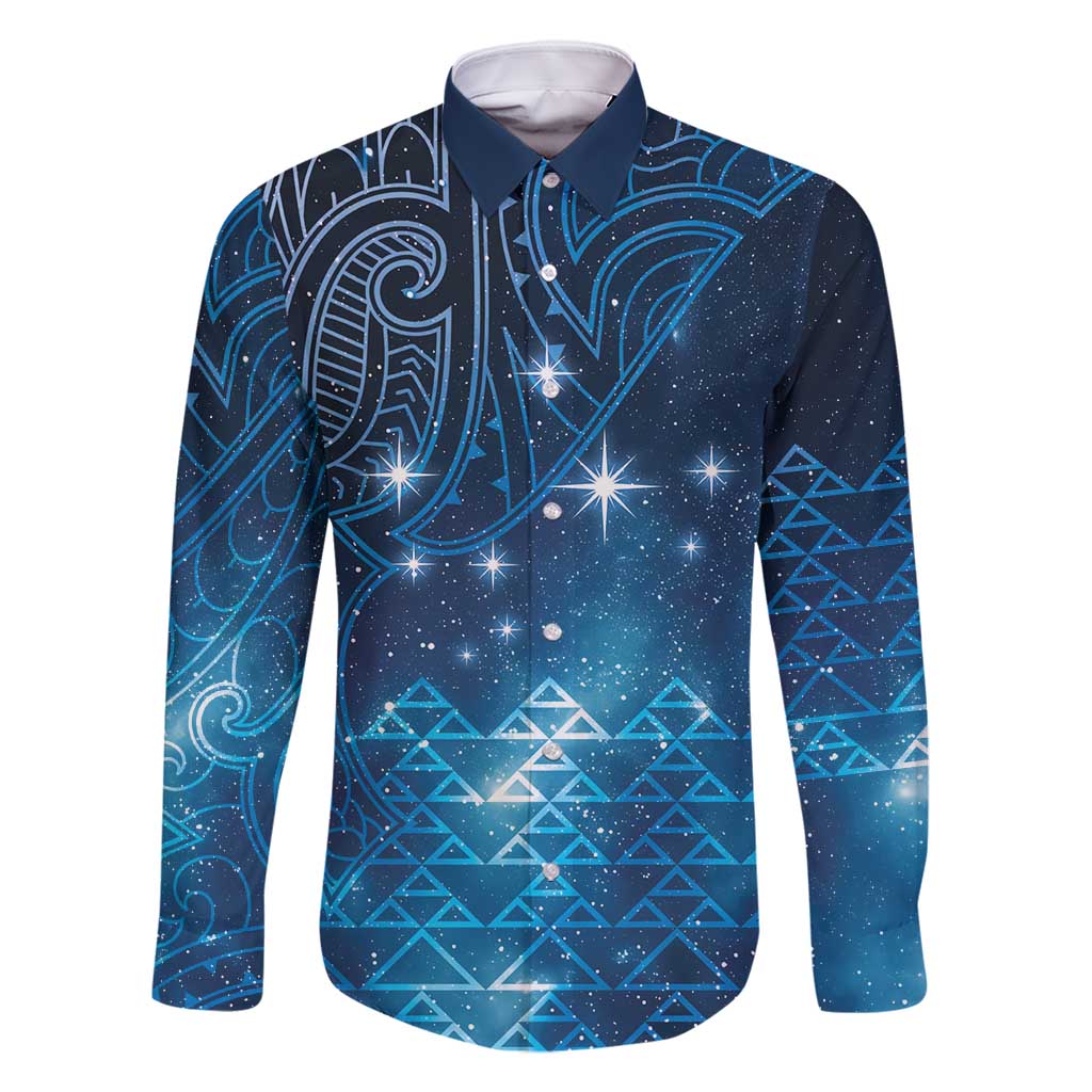 New Zealand Matariki Family Matching Off Shoulder Short Dress and Hawaiian Shirt Taniko Aramoana With Maori Galaxy Sky Night