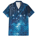 New Zealand Matariki Hawaiian Shirt Taniko Aramoana With Maori Galaxy Sky Night