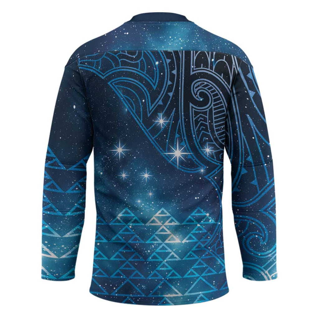New Zealand Matariki Hockey Jersey Taniko Aramoana With Maori Galaxy Sky Night - Aussie Hoodie