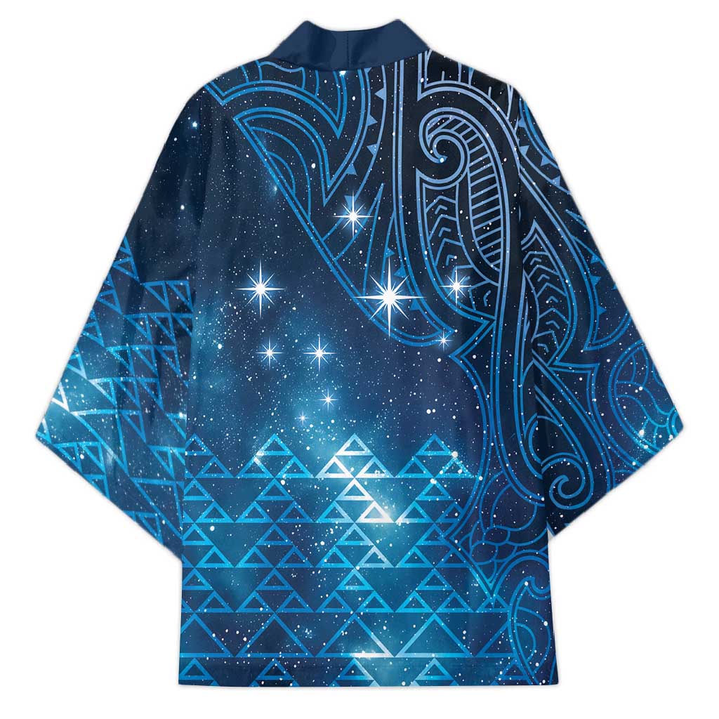 New Zealand Matariki Kimono Taniko Aramoana With Maori Galaxy Sky Night - Aussie Hoodie