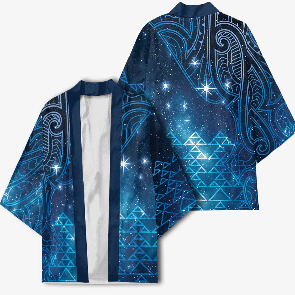 New Zealand Matariki Kimono Taniko Aramoana With Maori Galaxy Sky Night - Aussie Hoodie