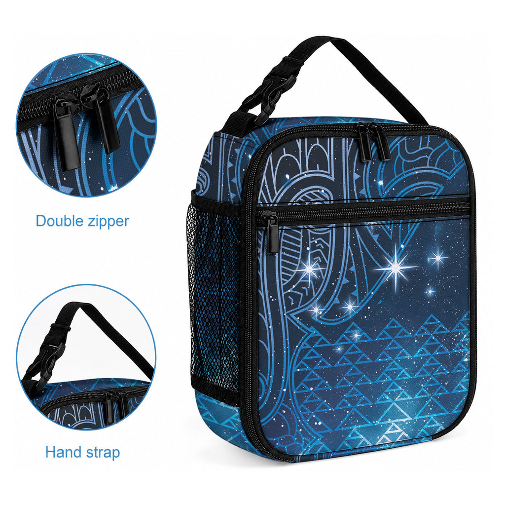 New Zealand Matariki Lunch Bag Taniko Aramoana With Maori Galaxy Sky Night