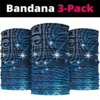New Zealand Matariki Neck Gaiter Taniko Aramoana With Maori Galaxy Sky Night - Aussie Hoodie