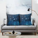 New Zealand Matariki Pillow Cover Taniko Aramoana With Maori Galaxy Sky Night - Aussie Hoodie