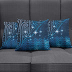 New Zealand Matariki Pillow Cover Taniko Aramoana With Maori Galaxy Sky Night - Aussie Hoodie