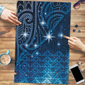 New Zealand Matariki Puzzle Taniko Aramoana With Maori Galaxy Sky Night - Aussie Hoodie