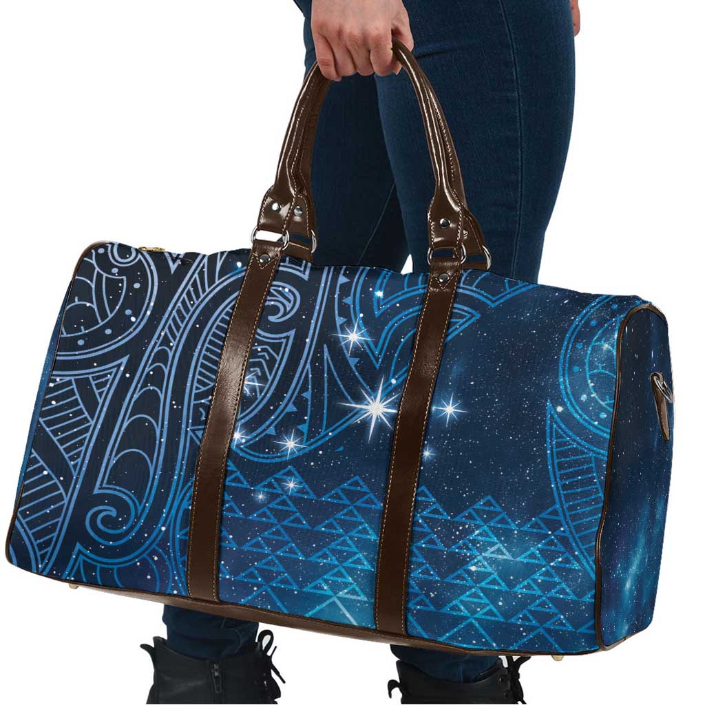 New Zealand Matariki Travel Bag Taniko Aramoana With Maori Galaxy Sky Night - Aussie Hoodie