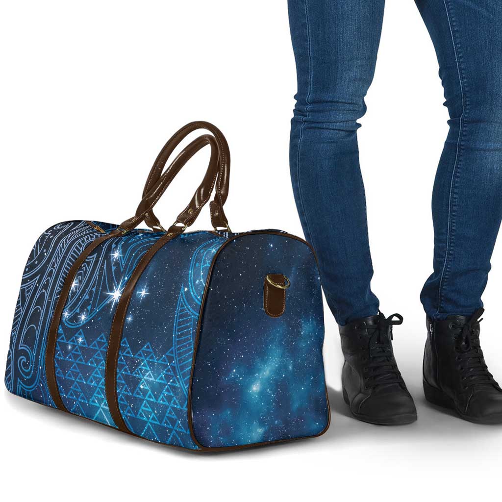New Zealand Matariki Travel Bag Taniko Aramoana With Maori Galaxy Sky Night - Aussie Hoodie