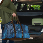 New Zealand Matariki Travel Bag Taniko Aramoana With Maori Galaxy Sky Night - Aussie Hoodie