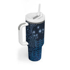 New Zealand Matariki Tumbler With Handle Taniko Aramoana With Maori Galaxy Sky Night