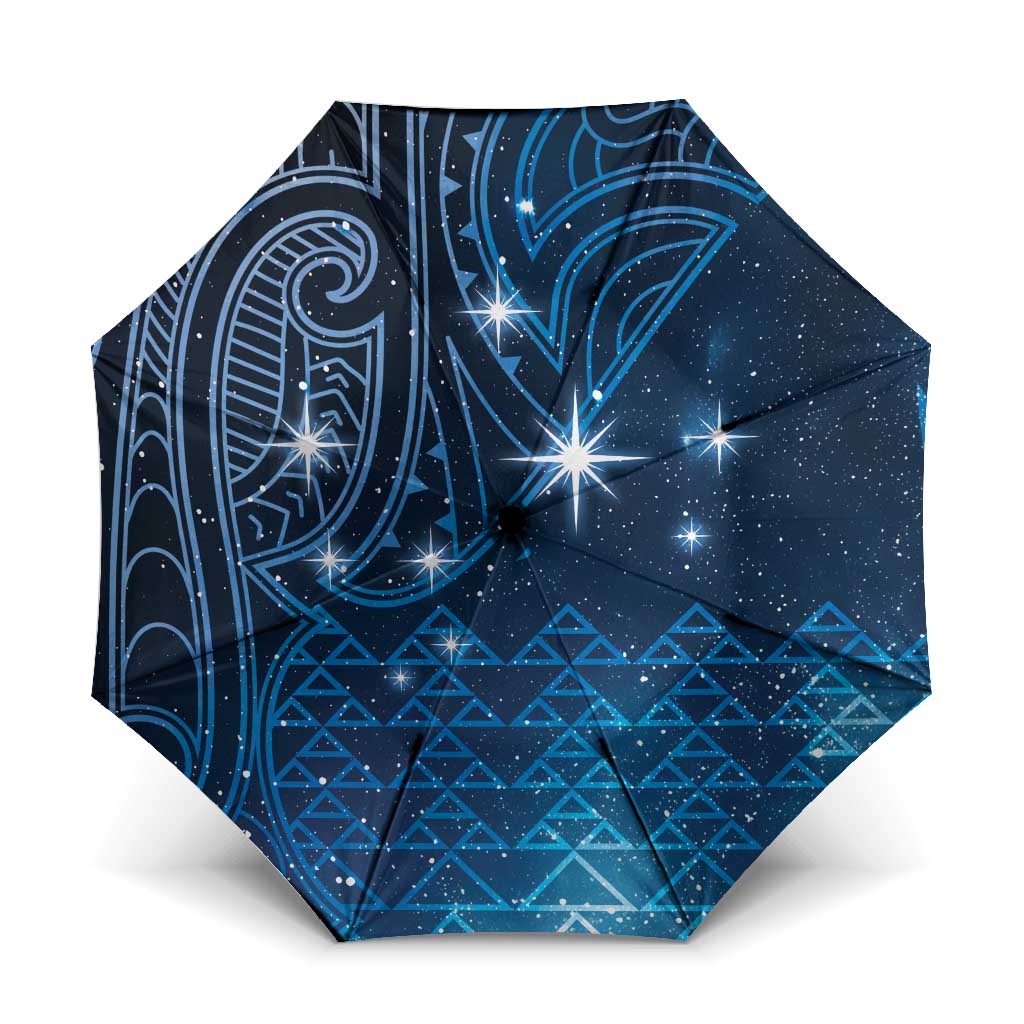 New Zealand Matariki Umbrella Taniko Aramoana With Maori Galaxy Sky Night - Aussie Hoodie