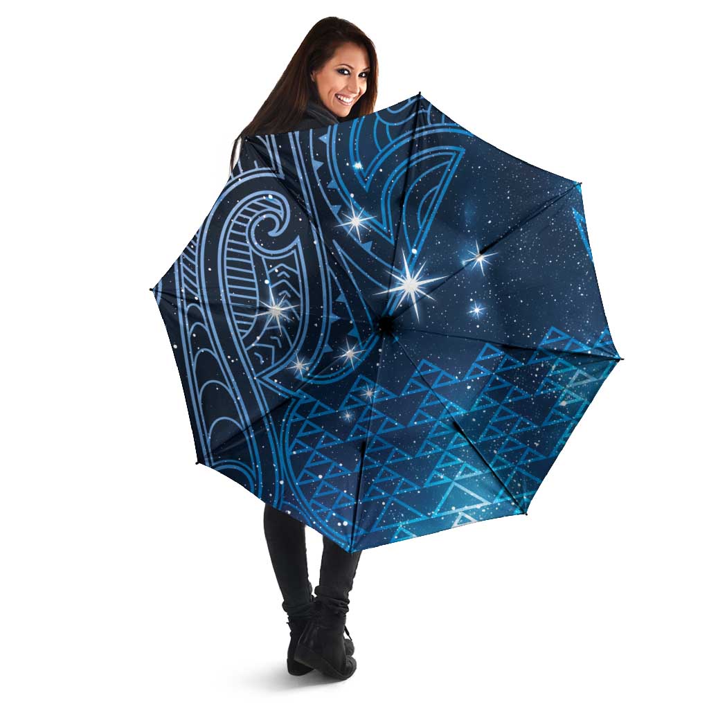 New Zealand Matariki Umbrella Taniko Aramoana With Maori Galaxy Sky Night - Aussie Hoodie
