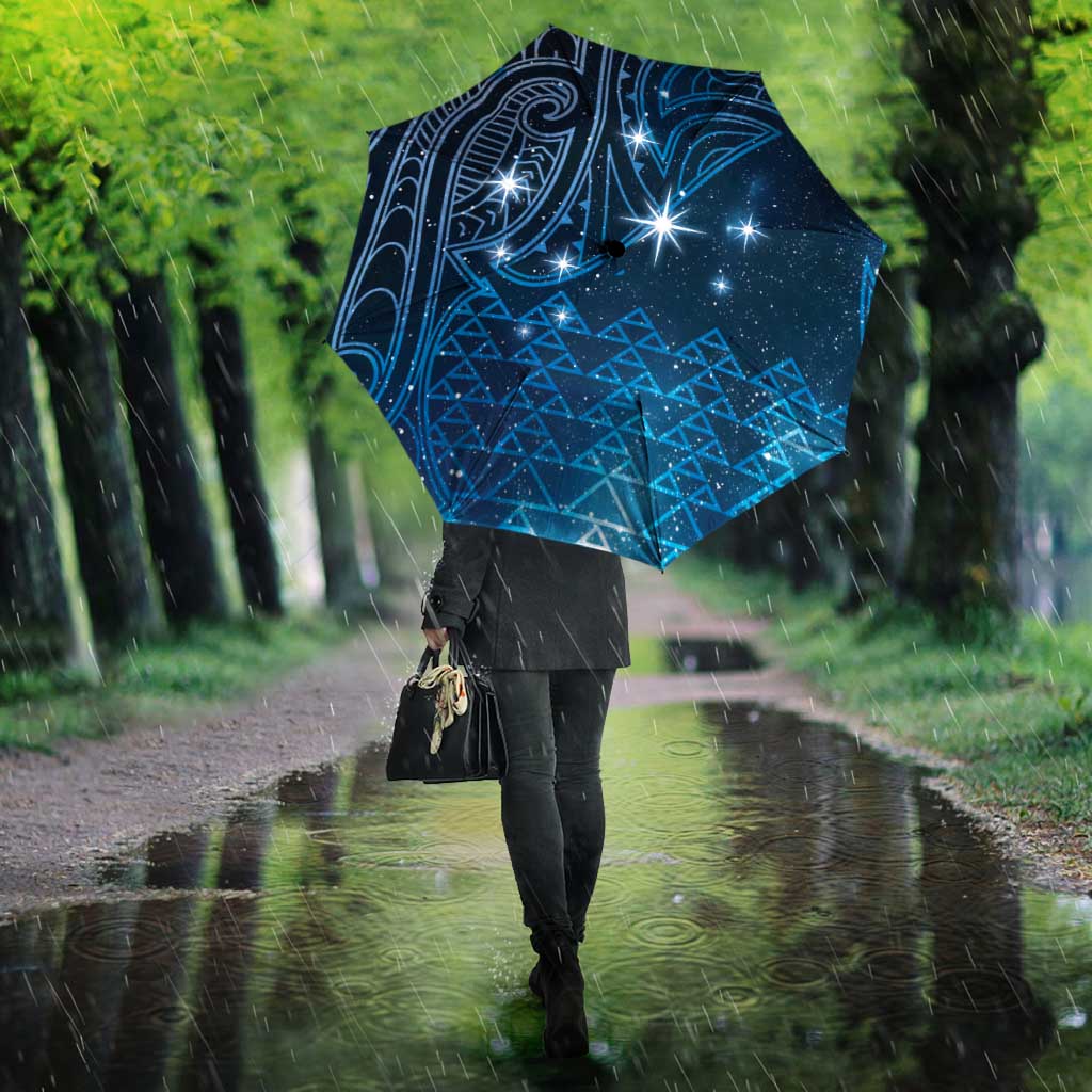 New Zealand Matariki Umbrella Taniko Aramoana With Maori Galaxy Sky Night - Aussie Hoodie