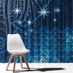New Zealand Matariki Window Curtain Taniko Aramoana With Maori Galaxy Sky Night