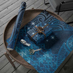 New Zealand Matariki Wrapping Paper Taniko Aramoana With Maori Galaxy Sky Night - Aussie Hoodie