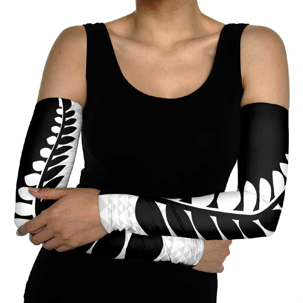 New Zealand Silver Fern Niho Taniwha Arm Sleeves - Aussie Hoodie