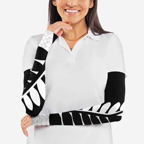 New Zealand Silver Fern Niho Taniwha Arm Sleeves - Aussie Hoodie
