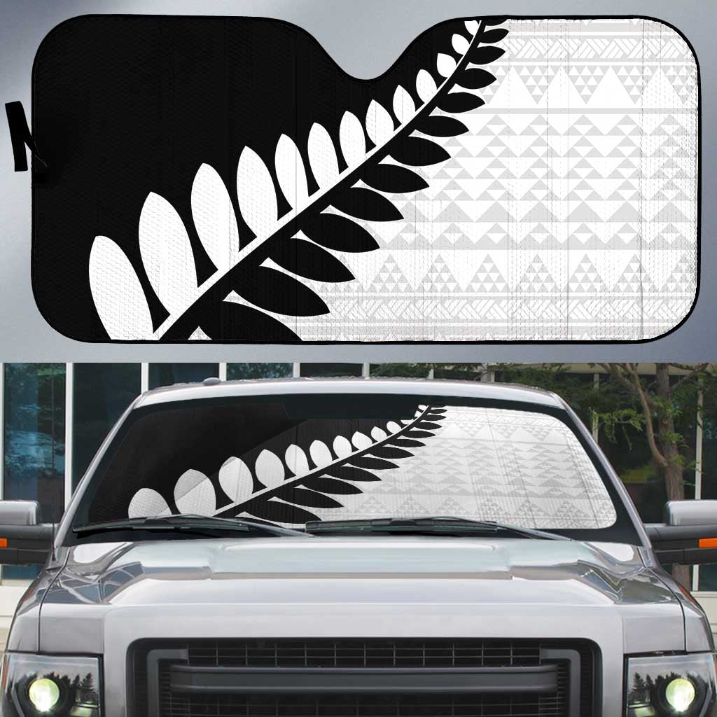 New Zealand Silver Fern Niho Taniwha Auto Sun Shade - Aussie Hoodie