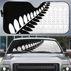 New Zealand Silver Fern Niho Taniwha Auto Sun Shade - Aussie Hoodie