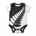 New Zealand Silver Fern Niho Taniwha Baby Onesie