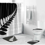 New Zealand Silver Fern Niho Taniwha Bathroom Set - Aussie Hoodie