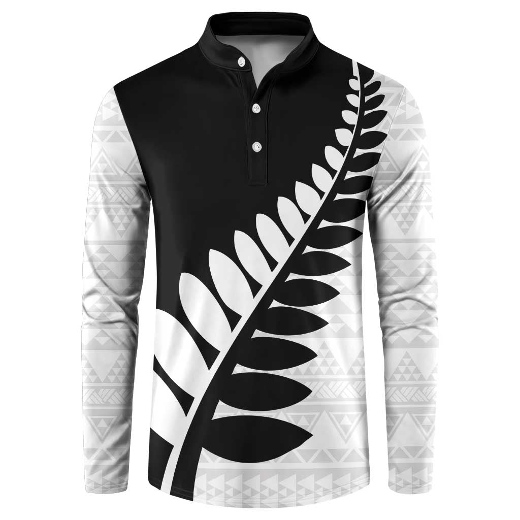 New Zealand Silver Fern Niho Taniwha Button Sweatshirt