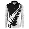 New Zealand Silver Fern Niho Taniwha Button Sweatshirt