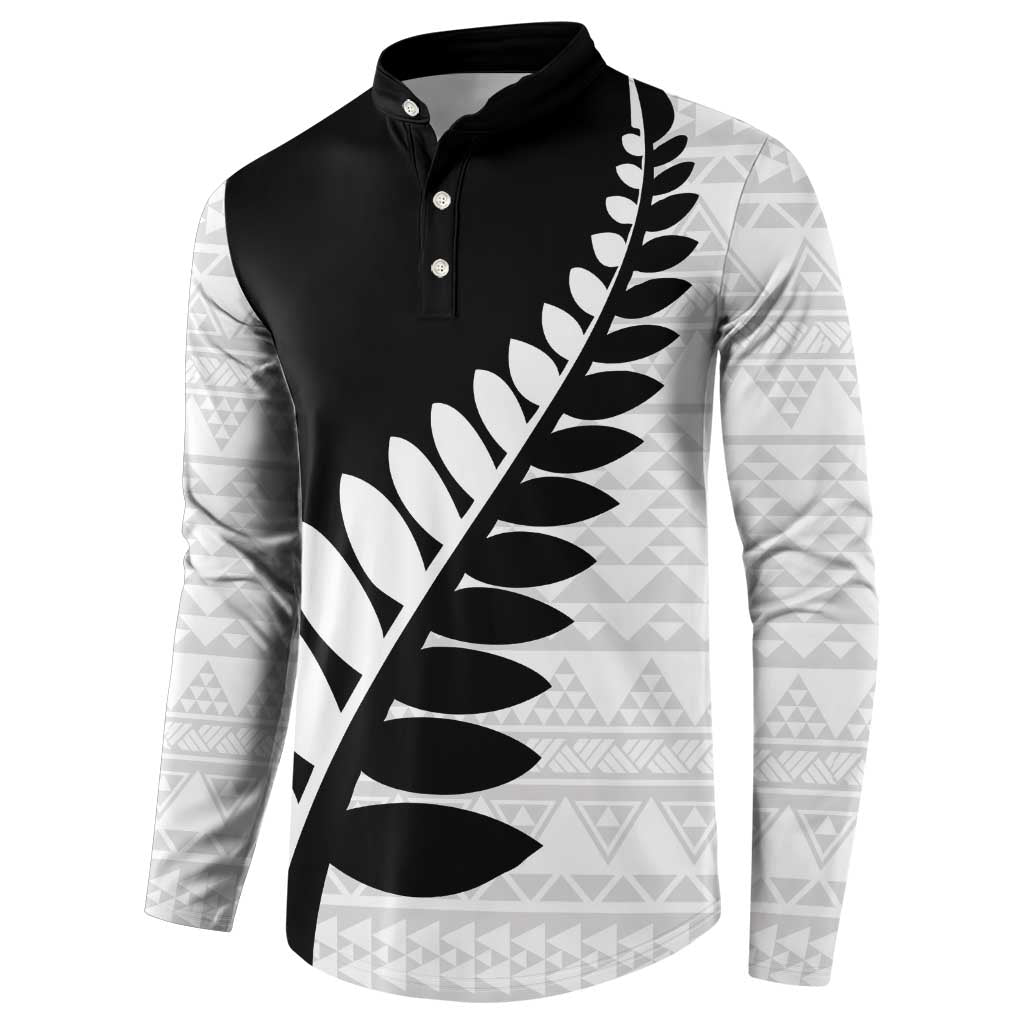 New Zealand Silver Fern Niho Taniwha Button Sweatshirt