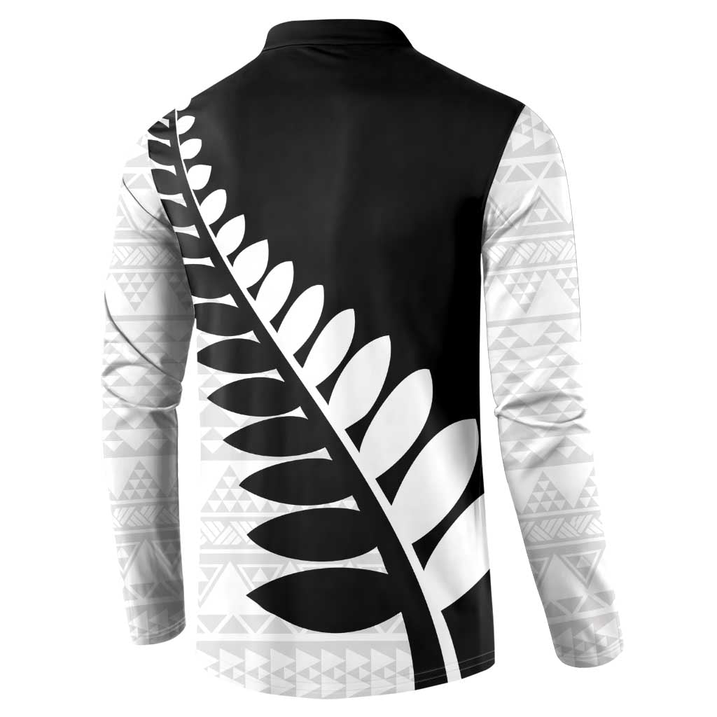 New Zealand Silver Fern Niho Taniwha Button Sweatshirt
