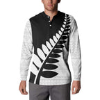 New Zealand Silver Fern Niho Taniwha Button Sweatshirt