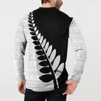 New Zealand Silver Fern Niho Taniwha Button Sweatshirt
