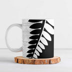 New Zealand Silver Fern Niho Taniwha Ceramic Mug - Aussie Hoodie