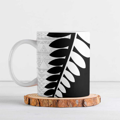 New Zealand Silver Fern Niho Taniwha Ceramic Mug - Aussie Hoodie