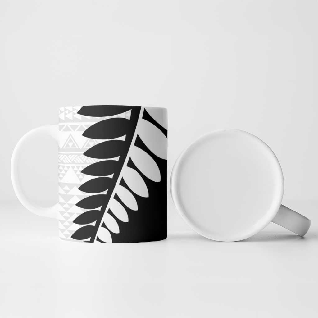 New Zealand Silver Fern Niho Taniwha Ceramic Mug - Aussie Hoodie