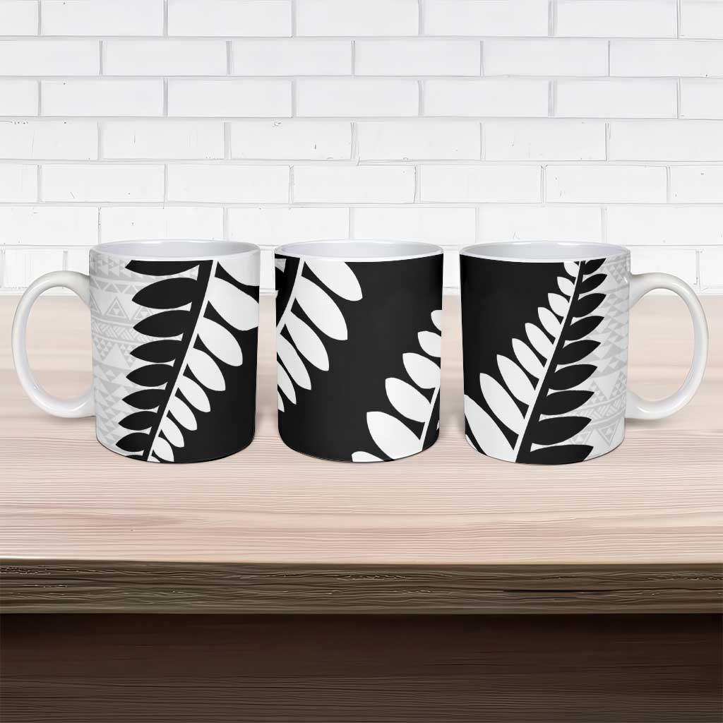 New Zealand Silver Fern Niho Taniwha Ceramic Mug - Aussie Hoodie