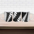 New Zealand Silver Fern Niho Taniwha Ceramic Mug - Aussie Hoodie
